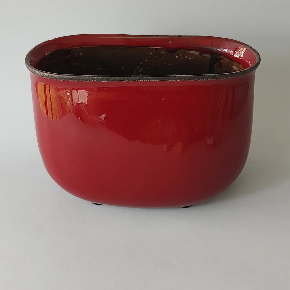 Vase Ceramic Decorative For Artificial Flowers Color Terracotta Shiny Heavy New